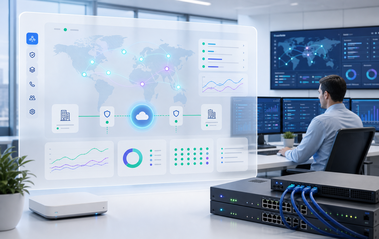 SipVoice connectivity and SD-WAN operations layered story